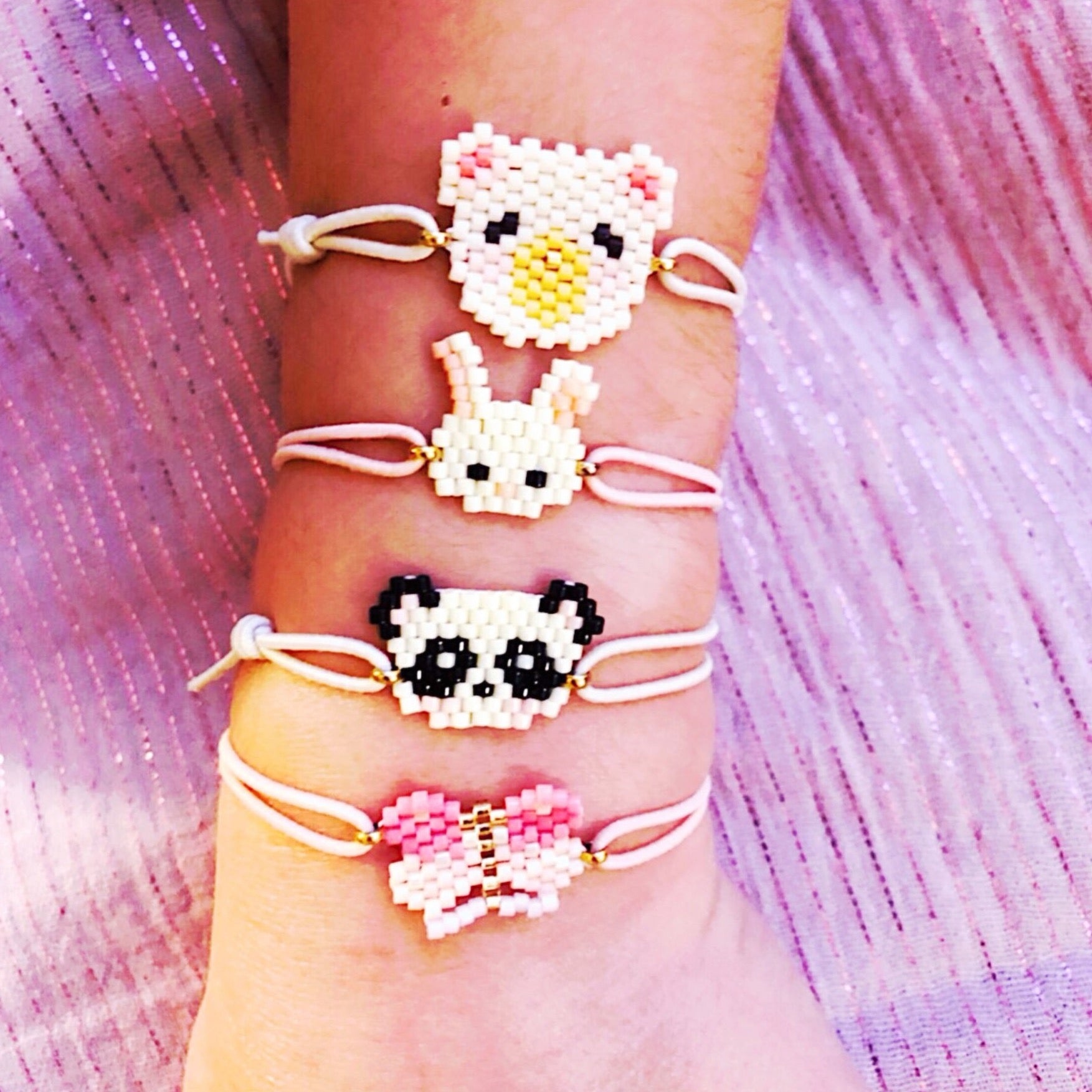 Bracelets de perles enfant – Miyuki – Monideco