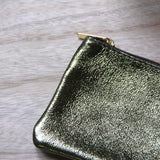 Pochette en cuir métallisé – Mini métal