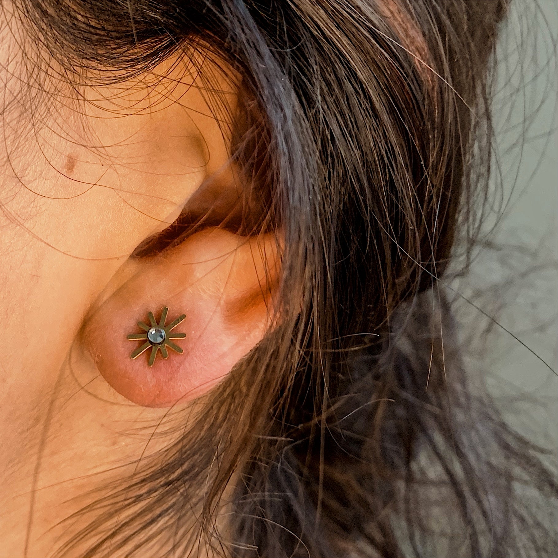 Puces d’oreilles en acier inoxydable – Tcholliré