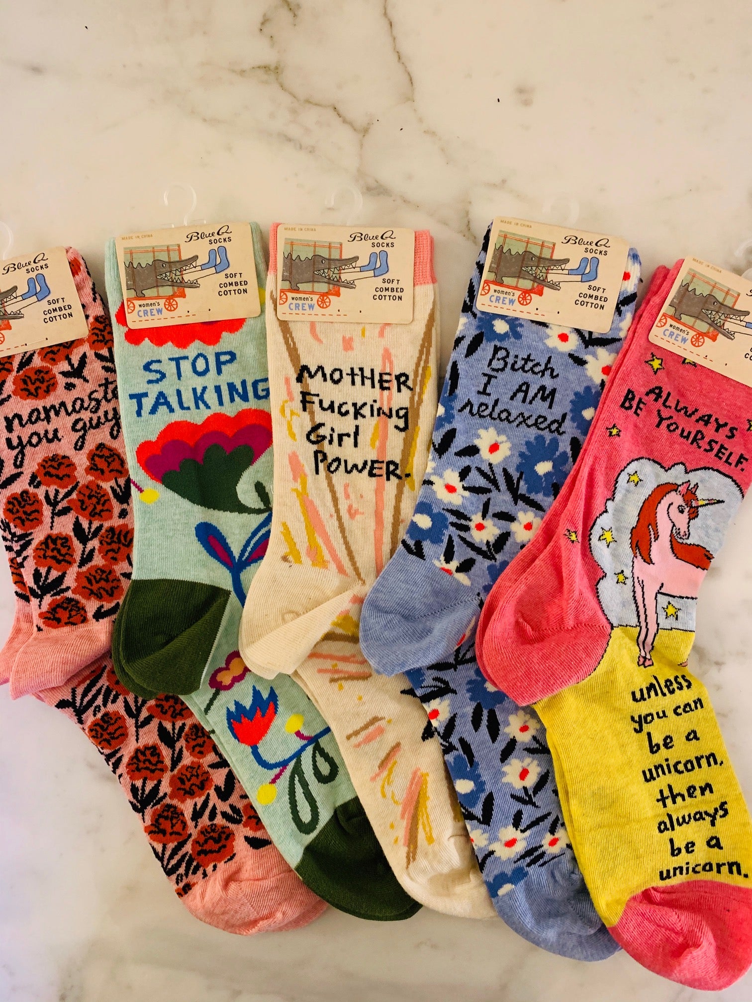 Chaussettes fantaisies – STOP TALKING