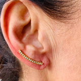 Boucles d’oreilles en acier inoxydable et zirconium – Dali