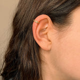 Ear Cuff en acier inoxydable – Strass